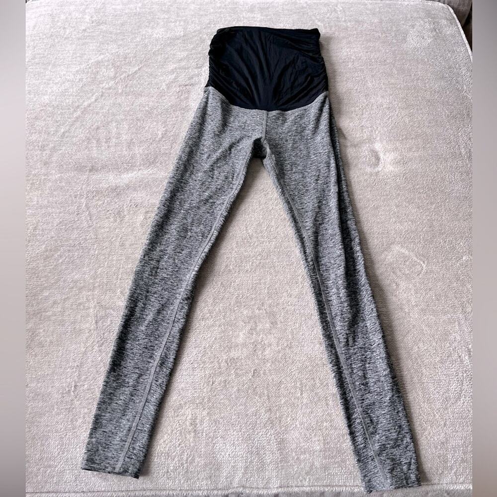 Beyond the Bump Grey Seamless Maternity Legging | Spacedye | Size S Soft Girl